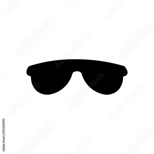 Black Sunglasses Isolated Flat Vector Illustration on white background