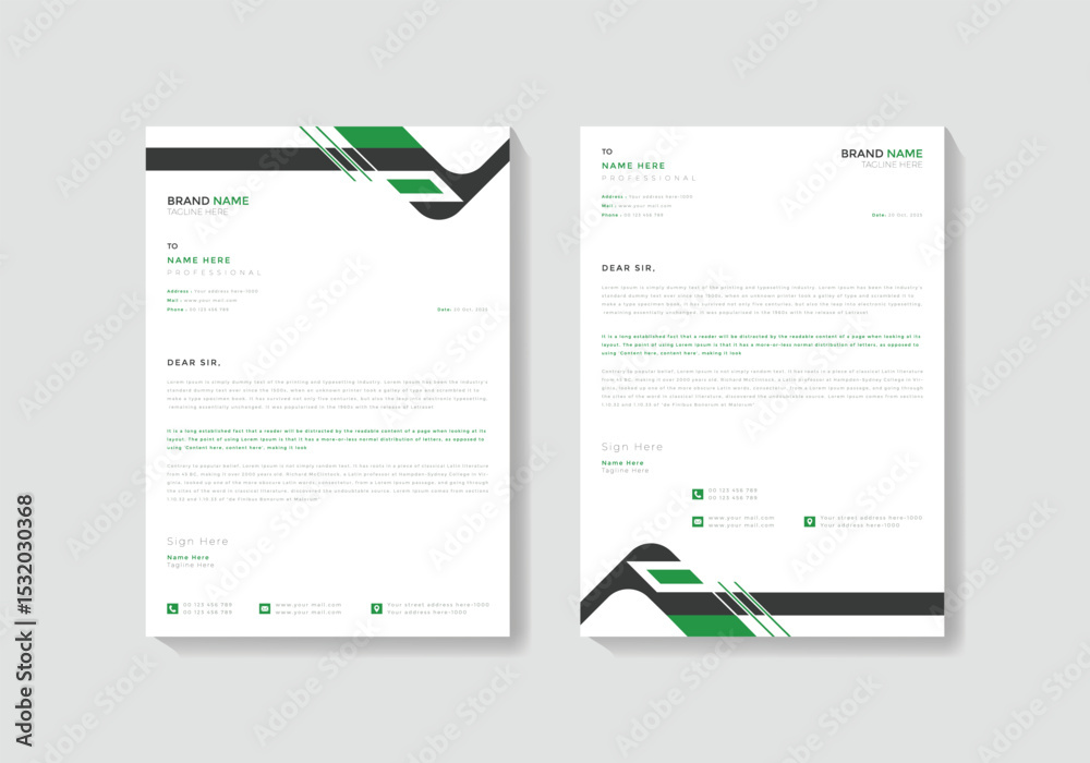 Business letterhead template