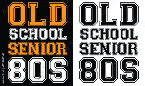 Senior 1980s, 80s, 70s, 1975 graduate t-shirt design, high school or college graduate event or party t-shirt Design, Graduation T-Shirt Design.