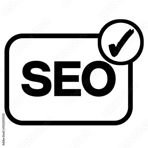 SEO icon isolated in white background