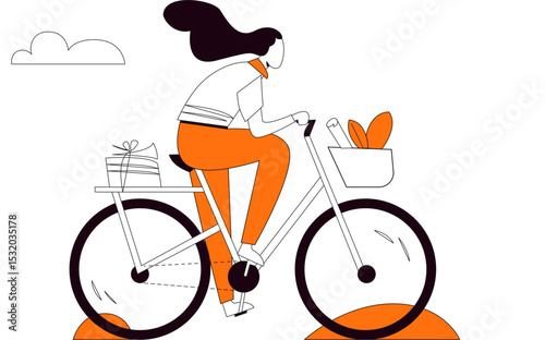 Cartoon hand-drawn flat character vector illustrations
