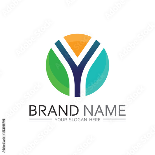 Elegant Y Monogram Logo in Vector Style with Sleek and Stylish Graphic Details