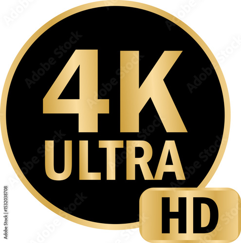 Video Resolution 4K Badges