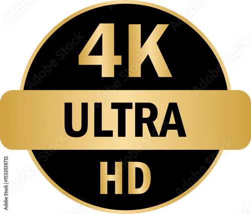 Video Resolution 4K Badges