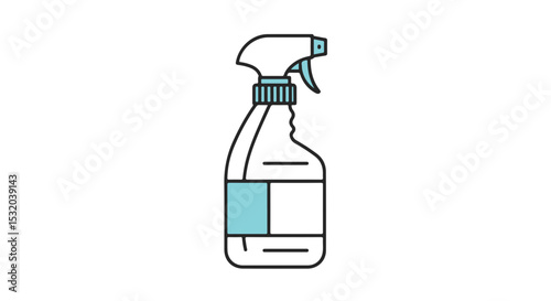 A spray bottle designed for cleaning, perfect for keeping surfaces spotless and sanitized.