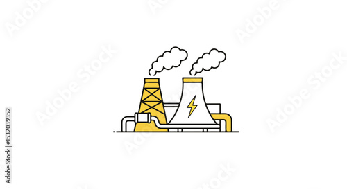 Power plant illustration.