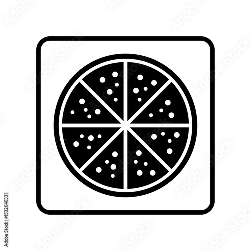 Icon a pizza, isolated against a clean background.