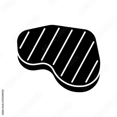 Icon a steak, isolated against a clean background.