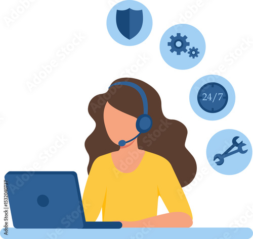 IT Customer Support Illustration