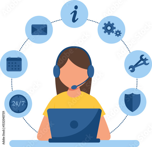 IT Customer Support Illustration