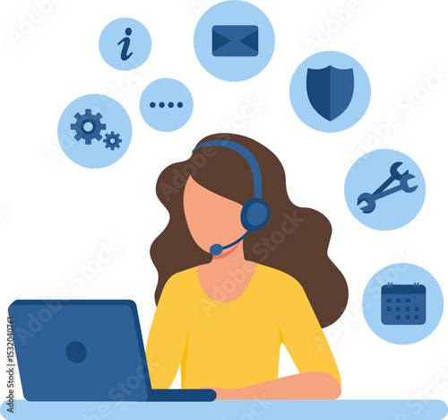 IT Customer Support Illustration