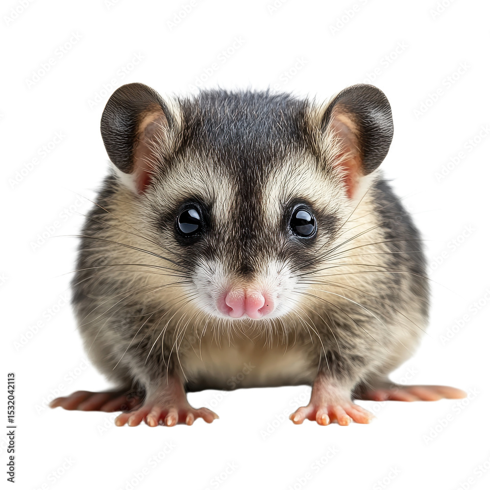 Opossum isolated on transparent background. Opossum isolated on transparent background.