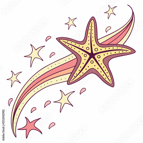Sparkling magic Star Clipart for fantasy themes