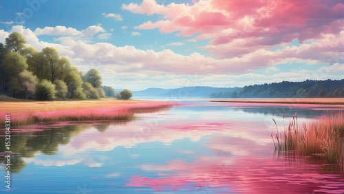 Fototapeta Naklejka Na Ścianę i Meble -  Infrared Vision of Plitvice Lakes National Park