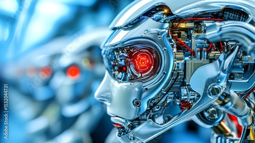 Revolutionizing robotics manufacturing automation in an advanced industrial setting a close-up perspective
