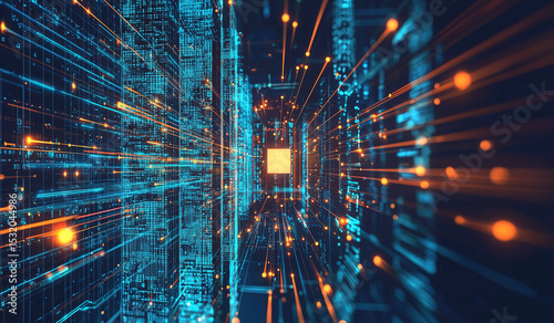 Technology background . Code and data flow 