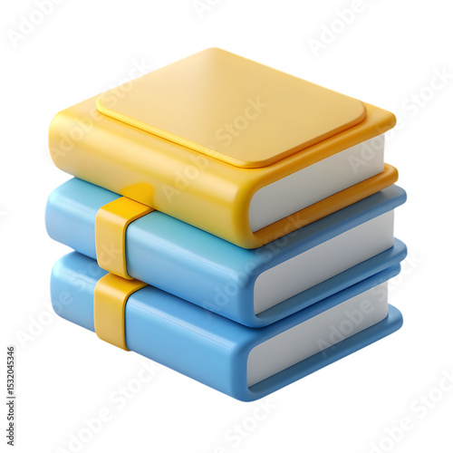 3D school-themed icon collection with backpack, pencil, paint palette, brush and supplies on PNG background