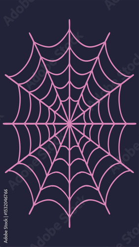 Abstract three dimensional web structure glowing dark silhouette design on transparent background