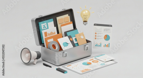 Business planning toolbox creative marketing elements