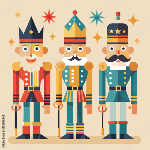 Abstract Vector Design with Basic Shapes and Colors for Graphic Design