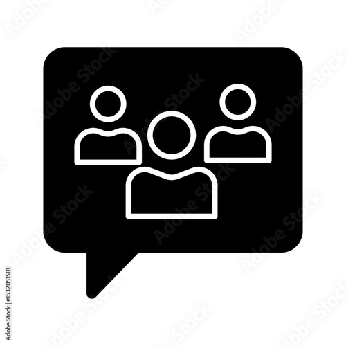 target audience glyph icon