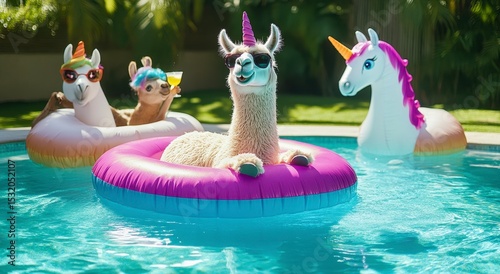 ducks swimming in a pool