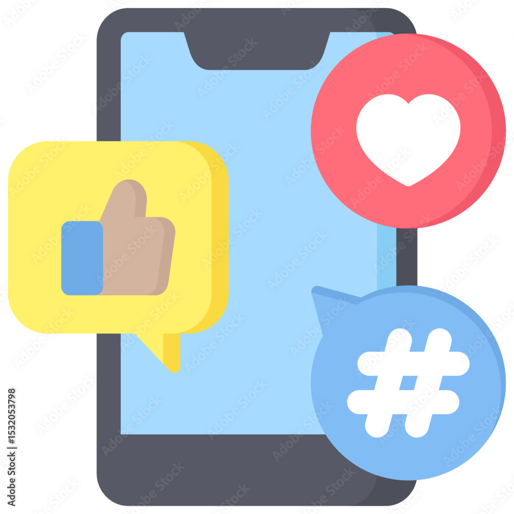 Obraz premium Social Media Icon