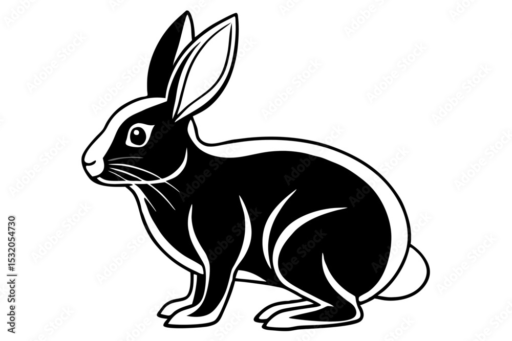 Fototapeta premium Cute cartoon lynx character with big green eyes and fluffy tail, illustrated in a vibrant and friendly style. animations, games, and wildlife-theme.