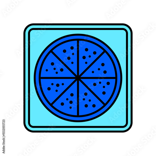 Icon a pizza, isolated against a clean background.