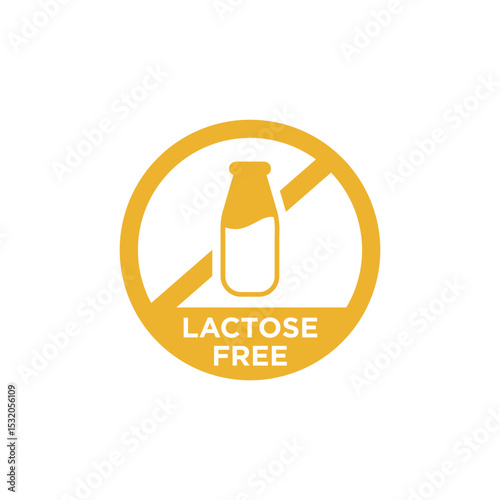 LACTOSE FREE ICON VECTOR SIGN