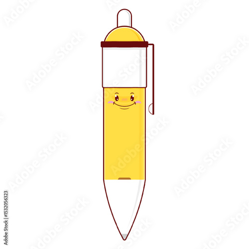 pen smile face cartoon cute