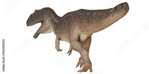 Fototapeta Naklejka Na Ścianę i Meble -  Realistic depiction of a large carnivorous dinosaur