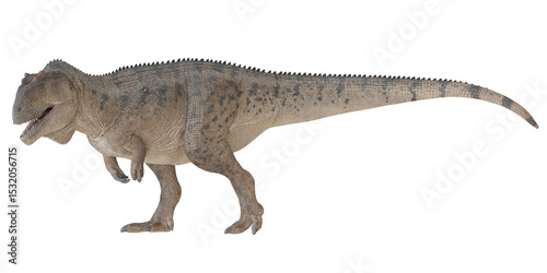 Majestic dinosaur model in detailed profile