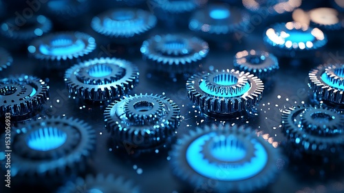 Robotics manufacturing automation gear production industrial facility visual content high-tech environment close-up view innovation insights