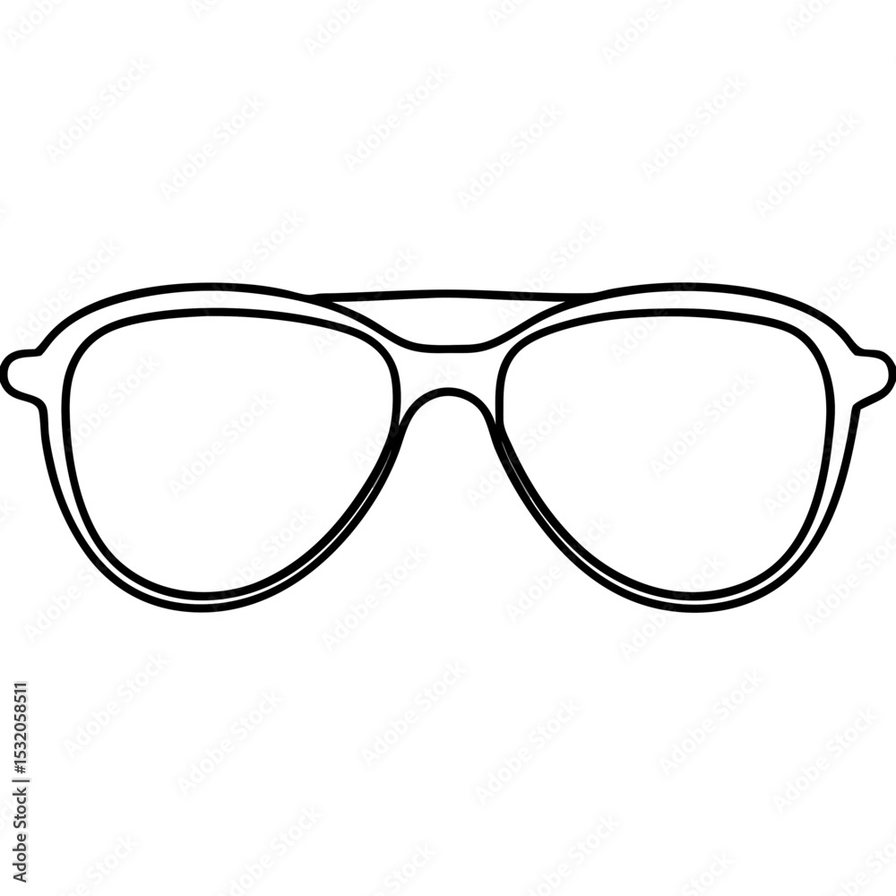 Fototapeta premium glasses isolated on white