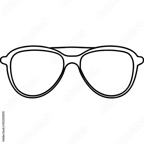 glasses isolated on white