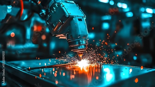 Robotics manufacturing automation in action cutting-edge technology sparks innovation in industrial environments