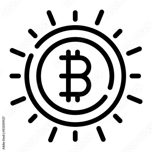 bitcoin digital currency icon
