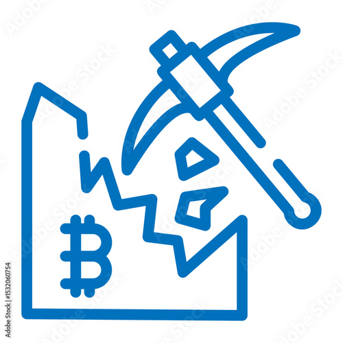crypto mining pickaxe icon
