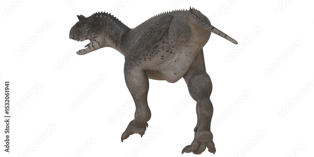 Fototapeta premium Majestic dinosaur roaring with strength