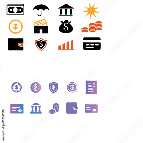 Banking  and finance Icons
