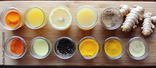 Healthy Drink Ingredients Laid Out