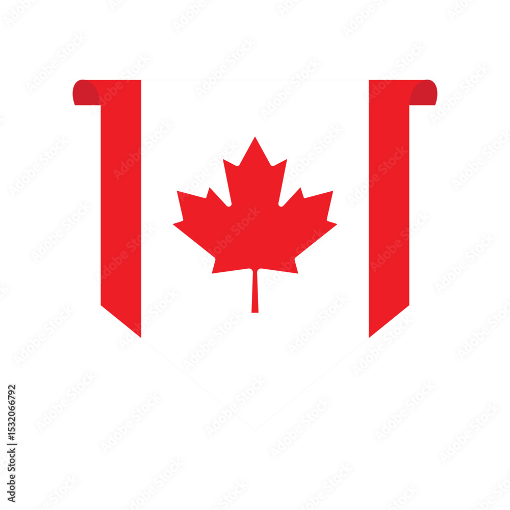 Obraz premium Canada Flag Ribbon