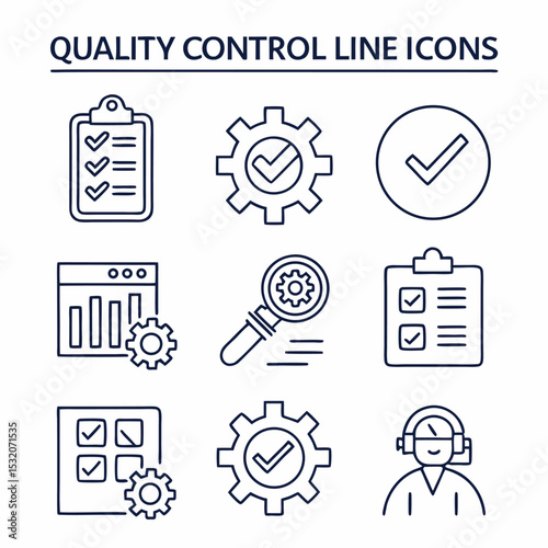 Collection of business teamwork icons. quality control, foreman, industry, architecture, business.