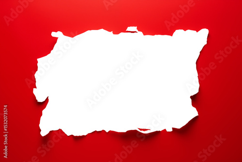 Wallpaper Mural Red Background with White Torn Paper on transparent background png Torontodigital.ca