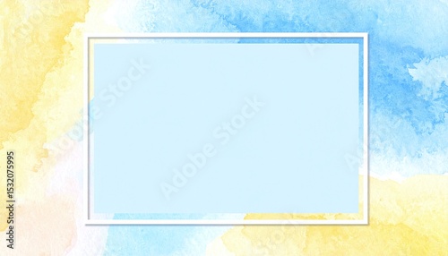 watercolor background with frames
