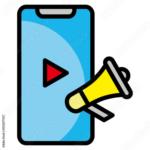 Social Media Ads  Icon Element For Design
