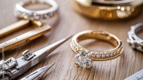 Luxury Diamond Ring and Jewelry Making Tools