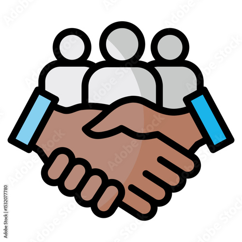 Team Collaboration  Icon Element For Design