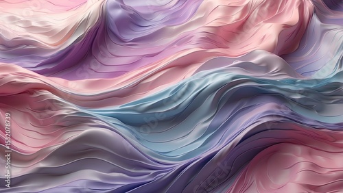 Abstract Pastel Wave Pattern Design Seamless Texture Background Image